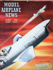 Model Airplane News Cover for August, 1945 by Jo Kotula Bell XP-77 
