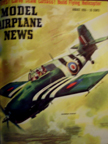 Model Airplane News Cover for August, 1955 by Jo Kotula Grumman F4f Wildcat 