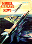 Model Airplane News Cover for August, 1956 by Jo Kotula North American F-100 Super Sabre 