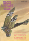 Model Airplane News Cover for August, 1963 by Jo Kotula Deutsche Flugzeugwerke B-1 Flying Banana 