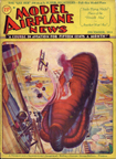 Model Airplane News Cover for December, 1931 by Jo Kotula Balloon Busting 