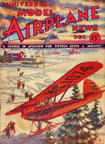 Model Airplane News Cover for December, 1932 by Jo Kotula Heath Parasol 