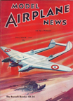 Model Airplane News Cover for December, 1939 by Jo Kotula Burnelli C-34 (A-1) Bomber 