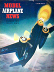 Model Airplane News Cover for December, 1943 by Jo Kotula Douglas D8-7-B3 (A20) Havoc 