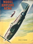 Model Airplane News  Cover for December 1944 by Jo  Kotula  Republic P-47 Thunderbolt
