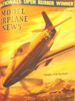 Model Airplane News Cover for December, 1950 by Jo Kotula Douglas A2D Skyshark 