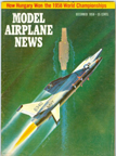 Model Airplane News Cover for December, 1958 by Jo Kotula Vought XF8U-3 Crusader III 