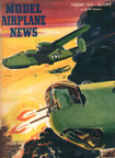 Model Airplane News Cover for February, 1944 by Jo Kotula Consolidated B-24 Liberator 