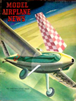 Model Airplane News Cover for February, 1948 by Jo Kotula Art Chester's Sweet Pea Racer 