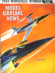 Model Airplane News Cover for February, 1951 by Jo Kotula Lockheed XF-90 