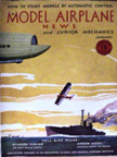 Model Airplane News Cover for January, 1931 Dirigible and parasite fighter 