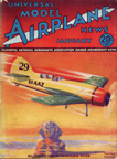 Model Airplane News Cover for January, 1935 by Jo Kotula Bellanca - Fitzmaurice 28-70 Irish Swoop 