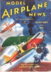 Model Airplane News Cover for January, 1938 by Jo Kotula Kawasaki Ki-10 and KDA-5 
