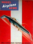 Model Airplane News Cover for January, 1942 by Jo Kotula Northrop N-1 Experimental 