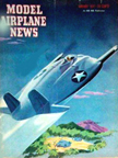 Model Airplane News Cover for January, 1947 by Jo Kotula Vought XF5U Flying Flapjack 