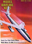 Model Airplane News Cover for January, 1948 by Jo Kotula Boeing B-47 Stratojet 