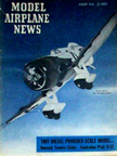 Model Airplane News Cover for Jan, 1949 by Jo Kotula Granville Brothers Gee Bee 