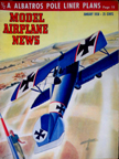 Model Airplane News Cover for January, 1950 by Jo Kotula Albatros D.III 