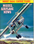 Model Airplane News Cover for January, 1951 by Jo Kotula Fletcher FL-23 