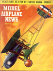 Model Airplane News Cover for January, 1955 by Jo Kotula Vickers FB25-26 