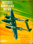 Model Airplane News Cover for January, 1958 by Jo Kotula Lockheed P-38 Lightning 