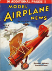 Model Airplane News Cover for July, 1937 by Jo Kotula Polikarpov I-5 