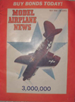 Model Airplane News Cover for July, 1944 by Jo Kotula Curtiss XSB2C-1 Helldiver 