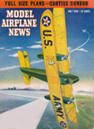 Model Airplane News Cover for July, 1950 by Jo Kotula Curtiss B-2 Condor 