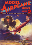 Model Airplane News Cover for June, 1932 by Jo Kotula Curtiss A-8 