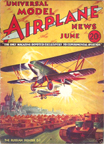 Model Airplane News Cover for June, 1934 by Jo Kotula Polikarpov DI-2 