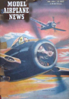 Model Airplane News Cover for June, 1946 by Jo Kotula Grumman F8F Bearcat 