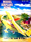 Model Airplane News Cover for June, 1950 by Jo Kotula Piper PA-20 Pacer 