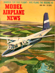 Model Airplane News Cover for June, 1956 by Jo Kotula Aero Commander L-26 Mini Air Force One 