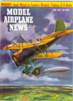 Model Airplane News Cover for June, 1958 by Jo Kotula Curtiss Sparrowhawk (and the Dirigible USS Macon) 
