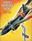 Model Airplane News Cover for March, 1944 by Jo Kotula Mitsubishi OB-01 (G4M) Betty 