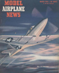 Model Airplane News Cover for March, 1945 by Jo Kotula Bell P-63 KingCobra 