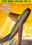 Model Airplane News Cover for March, 1951 by Jo Kotula Mikoyan-Gurevitch MiG 15 