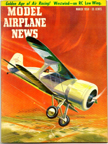 Model Airplane News Cover for March, 1958 by Jo Kotula Laird L-DW-300 Solution 