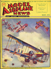 Model Airplane News Cover for May, 1931 by Jo Kotula Caproni Ca.3 and Pfalz D.III 