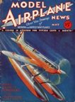Model Airplane News Cover for May, 1932 by Jo Kotula Supermarine S6B Schneider Trophy Winner 