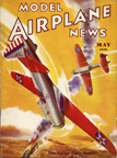Model Airplane News Cover for May, 1936 by Jo Kotula Vultee V-11 Light Bomber 