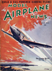 Model Airplane News Cover for May, 1938 by Jo Kotula Curtiss XP-37 