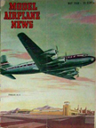 Model Airplane News Cover for May, 1948 by Jo Kotula Douglas DC-4 