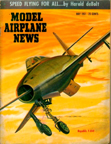 Model Airplane News Cover for May, 1951 by Jo Kotula Republic F84-f Thunderstreak 