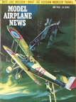 Model Airplane News Cover for May, 1958 by Jo Kotula Nieuport Model 28 