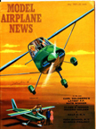 Model Airplane News Cover for May, 1961 by Jo Kotula Andreasson BA-7 aka Malm Flygindustri MFI-9 