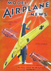 Model Airplane News Cover for November, 1938 by Jo Kotula Messerschmitt Bf-109 