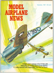 Model Airplane News Cover for November, 1967 by Jo Kotula Curtiss AT-9 Jeep 
