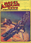 Model Airplane News Cover for October, 1931 by Jo Kotula Friedrichshafen G.III Bomber 