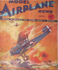 Model Airplane News Cover for October, 1932 by Jo Kotula Sopwith 5F.1 Dolphin 